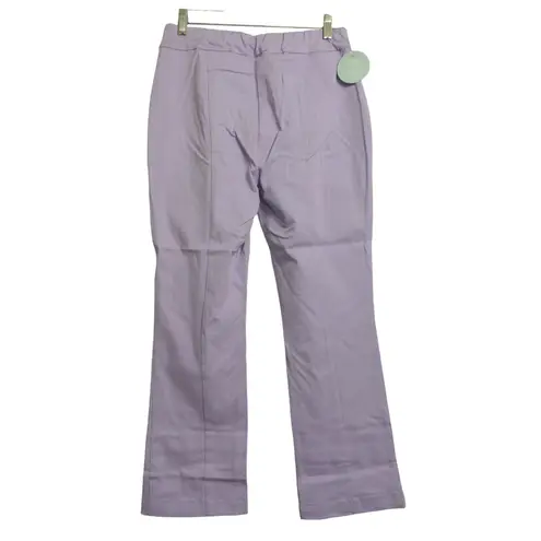 Hill House The Claire Pant Lavender Purple Mid Rise Side Zipper M New