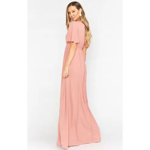 Show Me Your Mumu  Emily Empire Maxi Dress in Rustic Mauve Crisp M NWT