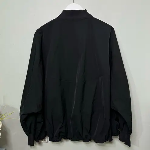 Lululemon  Lightweight Bomber Jacket Cinch Hem Black Size XL NWT