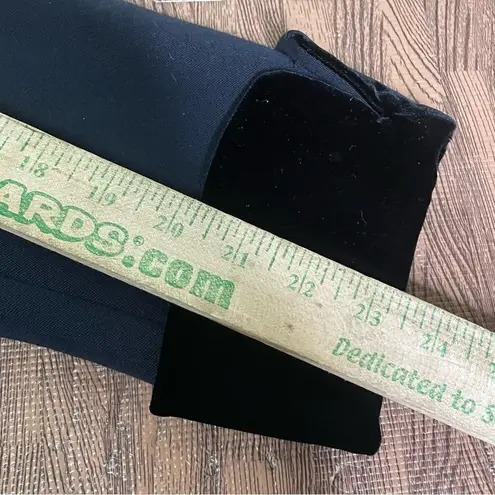 Myrene De Premonville Paris Vintage Double Breast Blazer Velvet Trim Gold Button Black Size 8