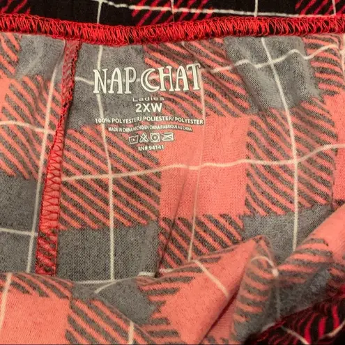 NWOT New Nap Chat Ladies Plaid Super Soft PJ Pajama Pants 2X