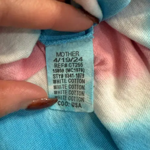 Mother Blue Pink Snow Cones Tie Dye Lil Goodie Goodie Tee size S NEW Tags