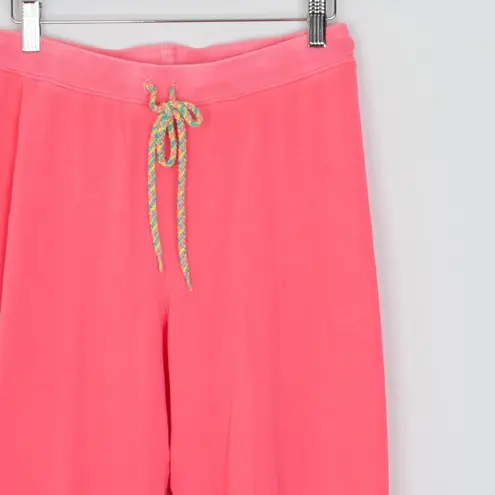 Sundry NWOT Pink Sweatpants Joggers Rainbow Drawstring Womens Size 1 S Lounge