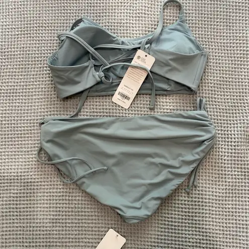 CRZ Yoga  Light Grayish Swimsuit Set Size M 8/10