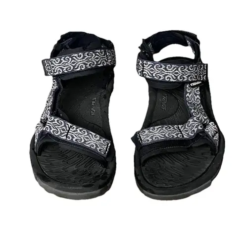 Teva Women’s Sport Sandals Black Patterned Strap Size 7 | Outdoor Hiking Water