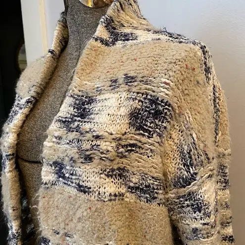 Motherhood Maternity Chunky Textured Knit Warm Cardigan Sweater w/Pockets M/L Blue Size undefined