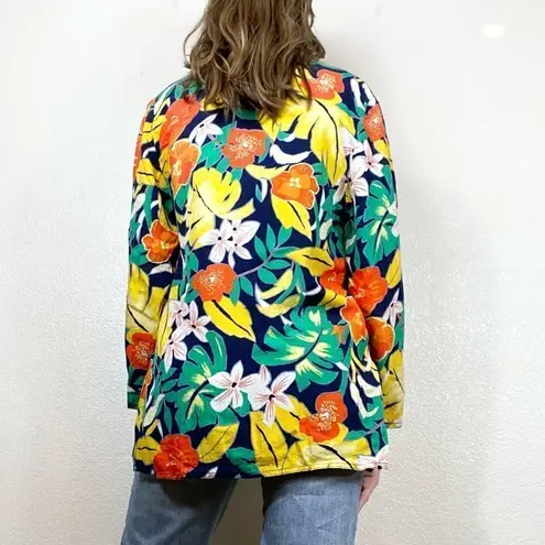 Vintage 70’s Campus Casuals Bright Hawaiian Blazer Yellow Size M
