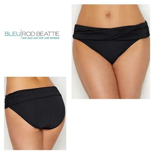 Bleu Rod Beattie New. black sarong bikini bottoms. Size 14. Retails $89