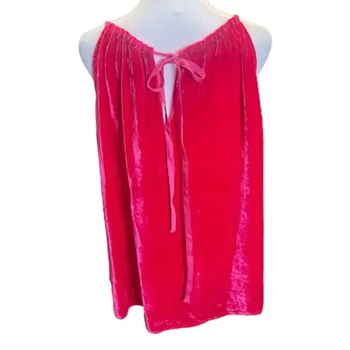 Velvet Tees Velvet by Graham and Spencer Pink Silk Blend Halter Style Top Size Large NWT