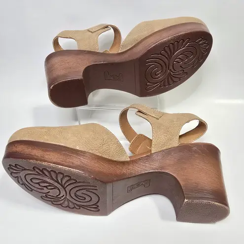 B.O.C Natasha Clog Platform Size 10M Boho Tan