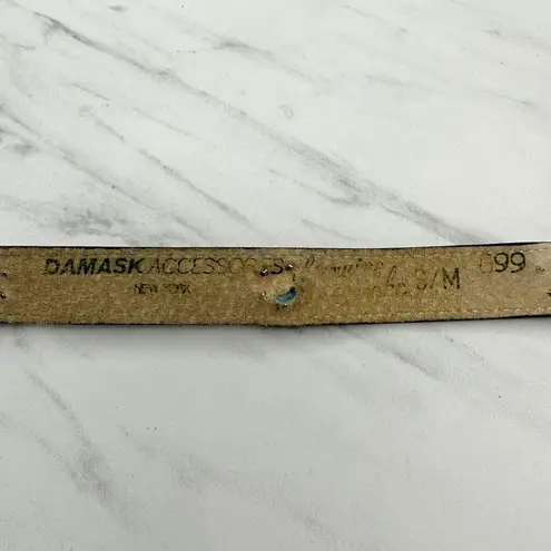 Vintage Damask Accessories NY Red Snake Skin Jeweled Belt Size S