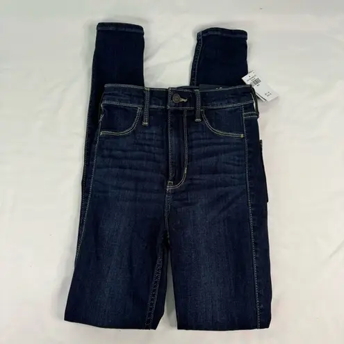 Hollister  Jeans Women Ultra High Rise Jegging Size 23 Dark Wash Stretch Skinny