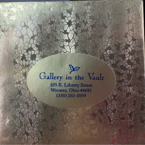 Vintage Handmade Artisan Clay Metal Beaded Statement Earrings Unique Artsy Gold