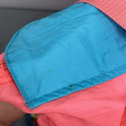 Vintage Gitano Surf Life Duffle Bag Matching Wrist Bag Windbreaker Neon Tote Orange