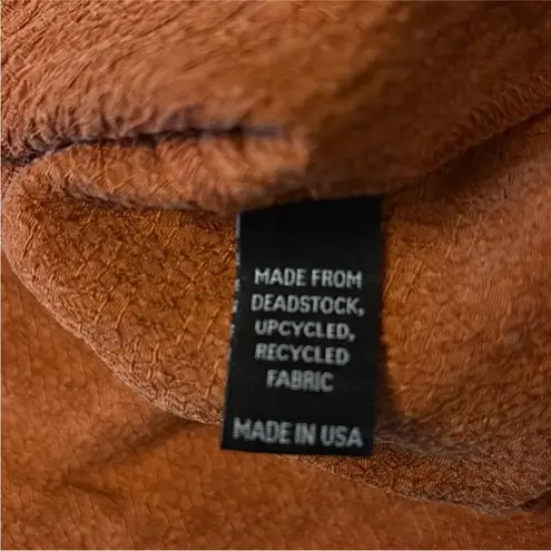 Christy Dawn New The Mabel Dress in Crinkle Rust XS Long Sleeved Maxi NWT