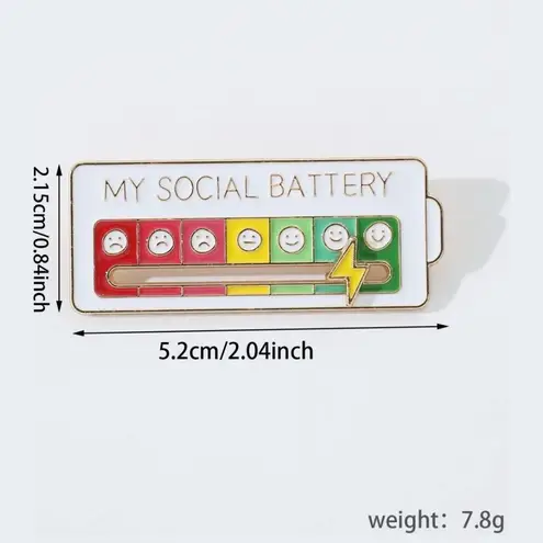 Cartoon Expression Design Enamel Pin, Cute Brooch Suitable for Backpacks, Jeans, White