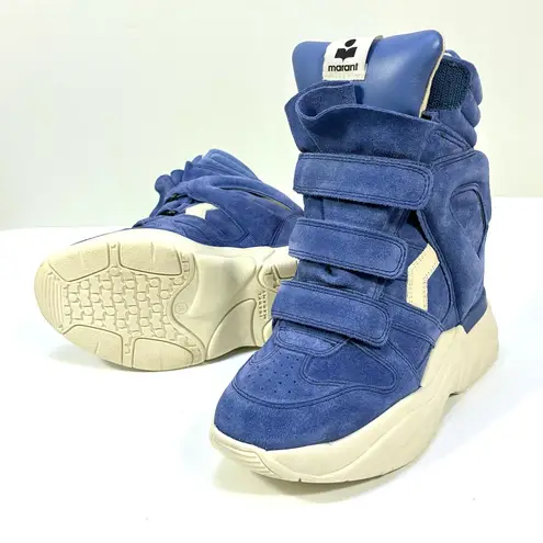 Isabel Marant Balskee Wedge Sneakers Cobalt EU 37 NEW