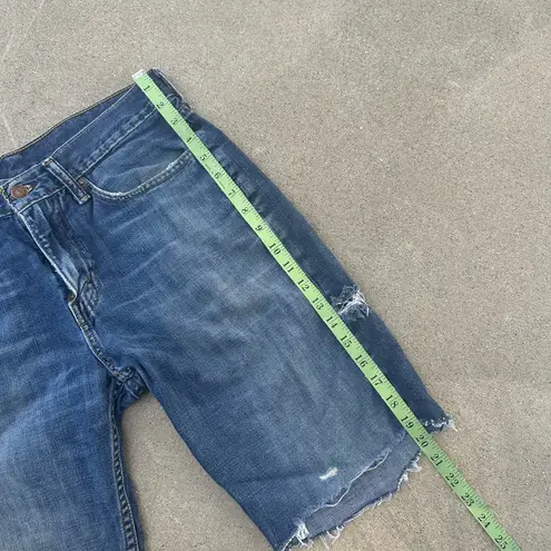 Levi's Levi Size 31 Distressed Denim Cutoff Shorts with Frayed Hem Jean Shorts Jorts