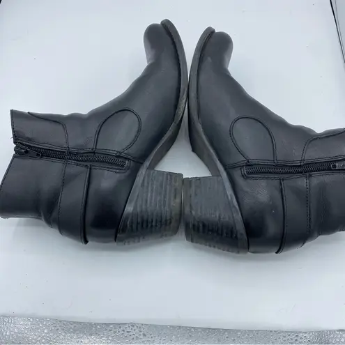 Durango Women's 6" Shorty Black leather Moto western Boots Size 8M