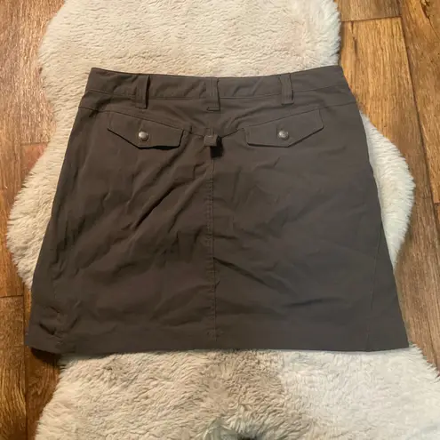 Athleta  Skort‎ size 10 Brown Athletic Nylon Pickleball Hiking Skirt