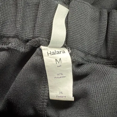 Halara Flex High Waisted Pocket Wide Leg Waffle Work Pants Black M Tall