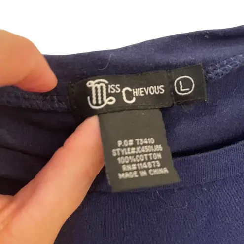 Miss Chievous Short Sleeve T-Shirt Size L Rainbow Vibes Graphic LGBTQ Statement