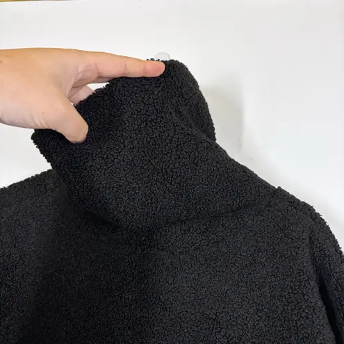 Tuckernuck Rollins Black Teddy Fleece Pullover Size XS
