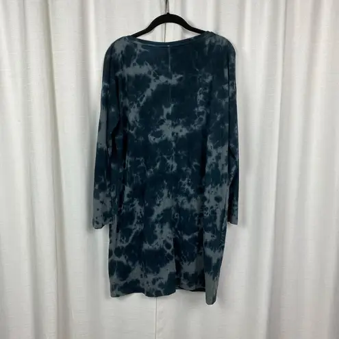 J.Jill Pure Jill Blue Tie Dyed Cotton Cloud Knit Dress Sz.M Size M