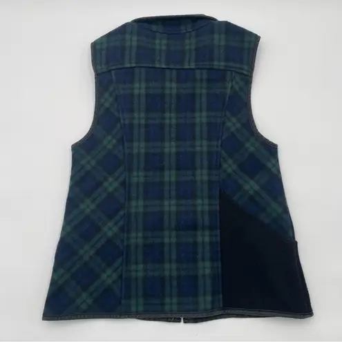 Stormy Kromer Wool Vest Womens The Ida Outfitter Plaid Green Blue USA Small
