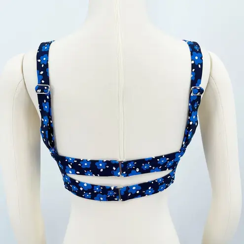 SWIMSUITS FOR ALL Paisley Bow Underwire Bikini Top Size 4