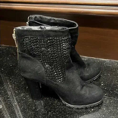 Juicy Couture  Elegant Black Ankle Boots Y2K