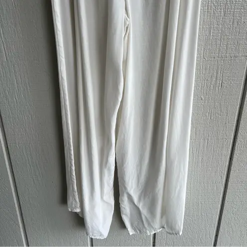 Nap Loungewear Cropped Cupro Sleep Pants White Size S