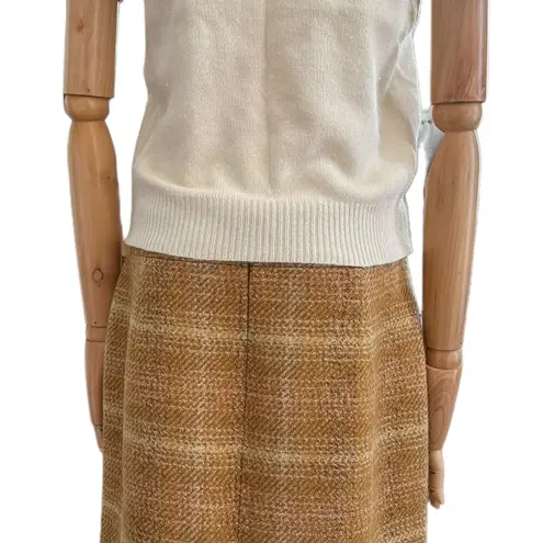 J.Crew  'Sunnie Pencil Skirt' in Mustard Tweed size 6