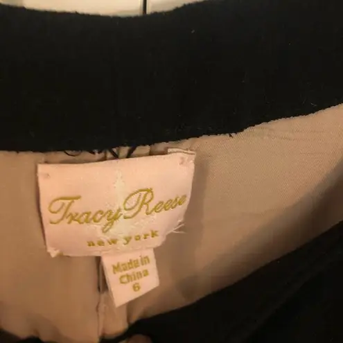 Tracy Reese Ā lace trim ruffle sleeve dressāsizeā6