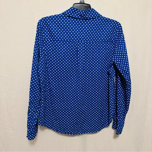 New York & Company Blue Polka
