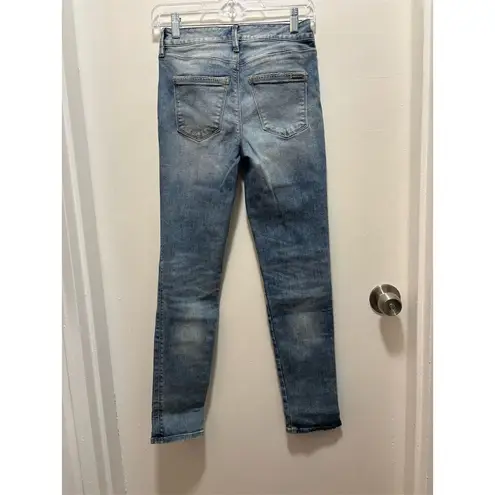 White House | Black Market  Women's Slim Crop Jeans Blue Denim Size 00 Pocket Detai