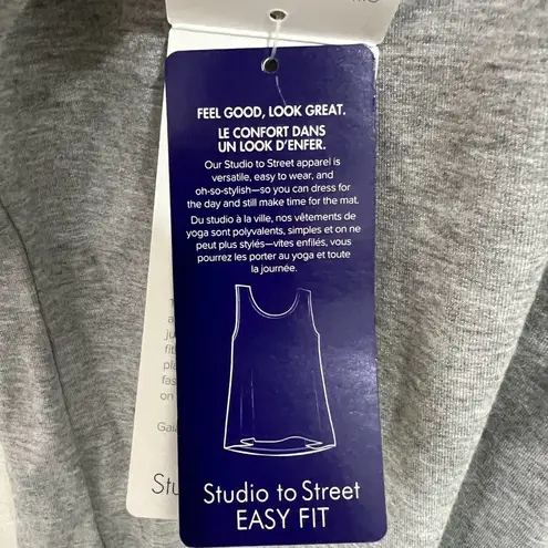 Gaiam Mindful French Terry Yoga Dress Size Medium Grey Heather New