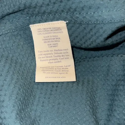 Faherty NEW Bay Twist Seersucker Halter Colonial Blue organic cotton Dress sz XS