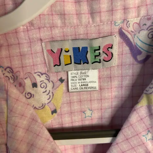 New YIKES 1980’s/90’s Pink Pajama Set for Women