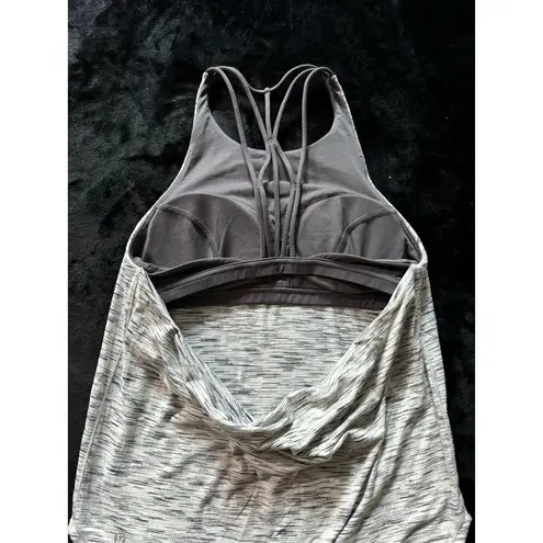 Lululemon  Women's Raise The Barre Tank Top Workout Shirt Cutout Back Bra Sz 6