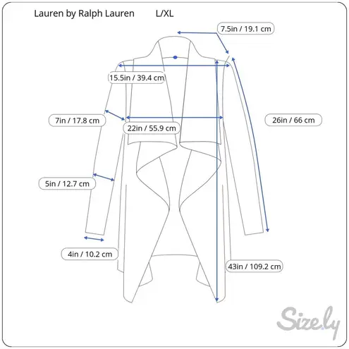 Ralph Lauren Lauren  Open Front Cardigan L/XL