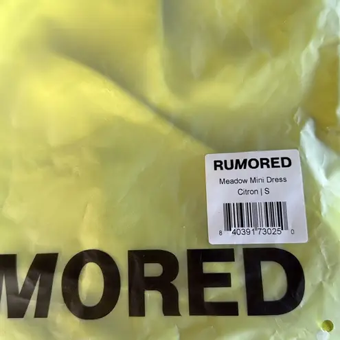 Rumored “Meadow” Mini Dress in Citron