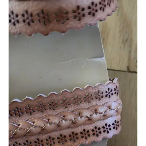 Cali by Skechers 6 Luxe Foam Sandals Braided Straps Adjustable Comfort Women's Brown