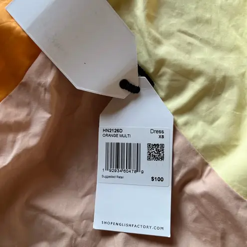 English Factory COLOR BLOCK MAXI DRESS