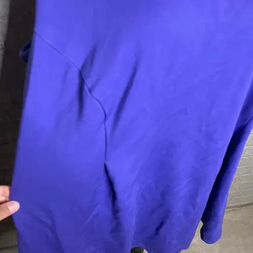 Of Mercer Womens Purple Sleeveless Round Neck Shift Dress Size 20W