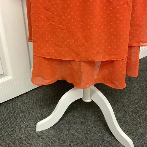 INC  International Concepts Burnt Orange Midi Dress Size 10