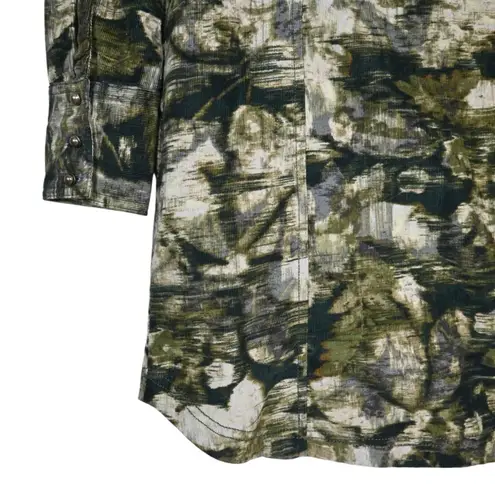 Pilcro Womens 4 Long Sleeve Green Corduroy Shirt Dress