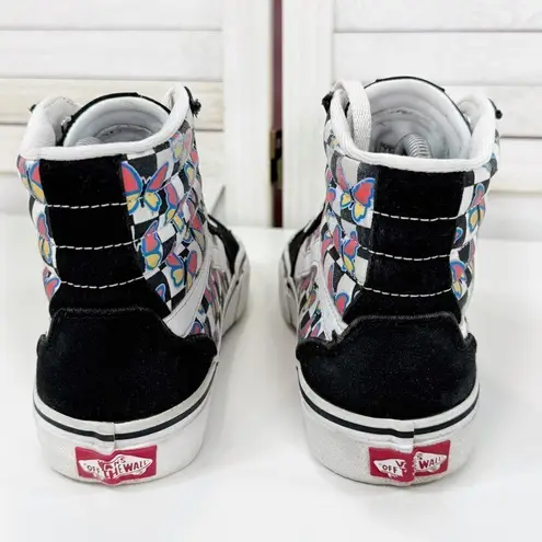 Vans  Filmore Hightop Butterfly Checkerboard Sneakers Womens Size 7.5 - Image 6