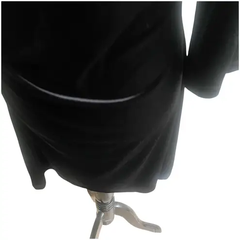 Boston Proper Muse For Velvet Black Ruched Dress Sz 12 Holiday Party Whimsygoth