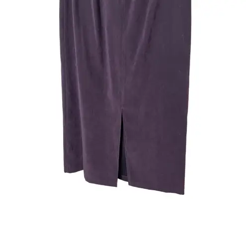 Vintage First Option 90s Purple Suede Like Maxi Skirt Size 10